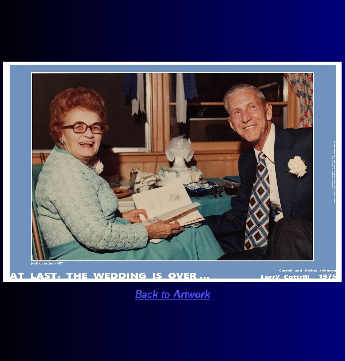 Landscape Poster: At Last the Wedding Is Over by Larry Cottrill